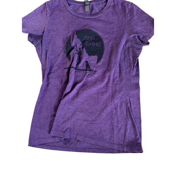 District Made SUP Idaho Paddle Board Purple Graphic Tee - Short Sleeve - Picture 1 of 3